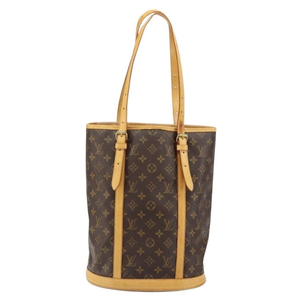 Authentic LOUIS VUITTON Monogram Bucket GM Shoulder Bag M42236 LV - Picture 9 of 16